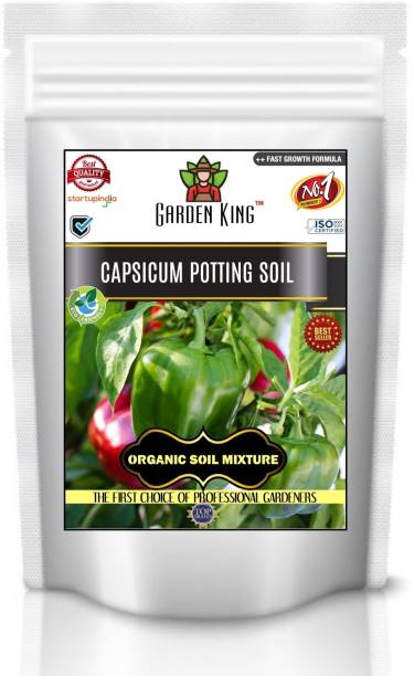 Garden King Capsicum Potting Soil, Essential Organic Soil Mixture for Capsicum Plants, Double Filtered with All Required Nutrients and Active Micro-Organism For Healthy Growth Potting Mixture