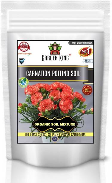 Garden King Carnation Potting Soil, Essential Organic Soil Mixture for Carnation Plants, Double Filtered with All Required Nutrients and Active Micro-Organism For Healthy Growth Potting Mixture