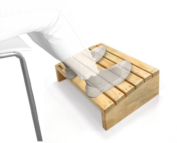 Solvd-in-box Footrst - Wooden Under Desk Foot Stool, Foot Rest Stool
