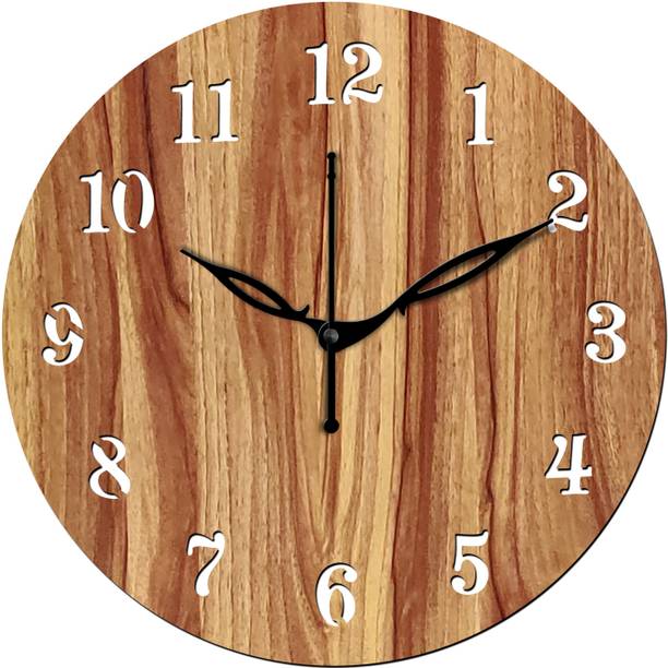 vpk Analog 25 cm X 25 cm Wall Clock (Beige, Without Glass, Standa