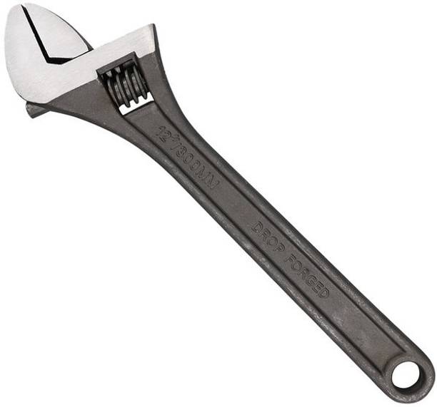EASTMAN E-2051_10/250MM ADJUSTABLE WRENCH 10 INCH BLACK Single Sided Open End Wrench