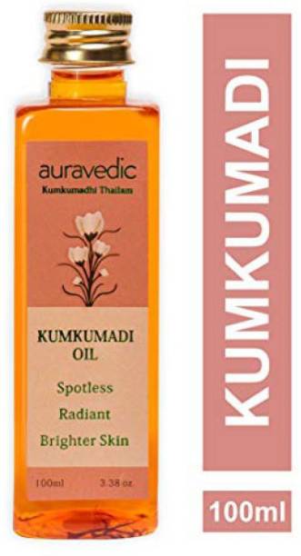 AURAVEDIC Kumkumadi Oil, 100 Ml | Kumkumadi Face oil for Glowing Skin | Kumkumadi Tailam from Kerala.