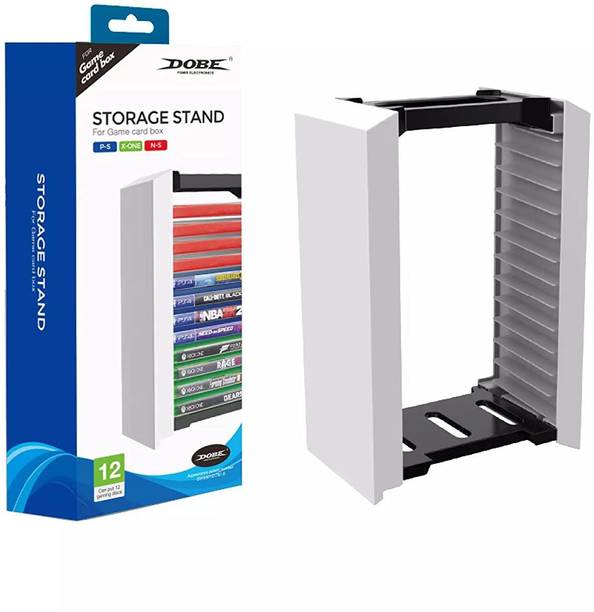 gamenophobia Game Storage Stand Host disc double layer storage box for PS5 /PS4/PS3?XBOX ONES Xbox Series S & X/Xbox N-Switch. Store 12 Cd Discs  Gaming Accessory Kit