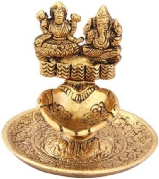 VALUE CRAFTS l Laxmi Ganesh Ji Idol Showpiece Decorative Showpiece  -  15 cm