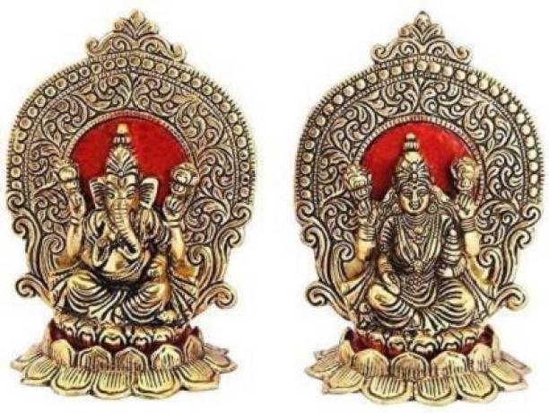 VALUE CRAFTS l Laxmi Ganesh Ji Idol Showpiece Decorative Showpiece  -  16 cm