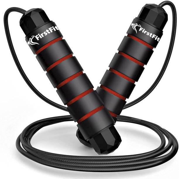 FirstFit Tangle-Free Rapid Speed Ball Bearing Adjustable Exercise Jump Rope Ball Bearing Skipping Rope