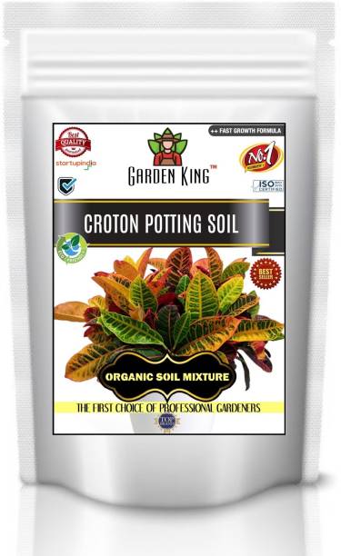 Garden King Croton Potting Soil, Essential Organic Soil Mixture for Croton Plants, Double Filtered with All Required Nutrients and Active Micro-Organism For Healthy Growth Potting Mixture