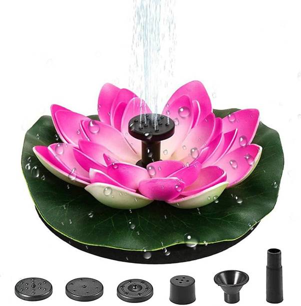 HASTHIP Lotus Fountain Solar Water Pump Fountain Pump for Pool Pond Garden and Patio Plants Round 7V 2.5W Solar Water Pump