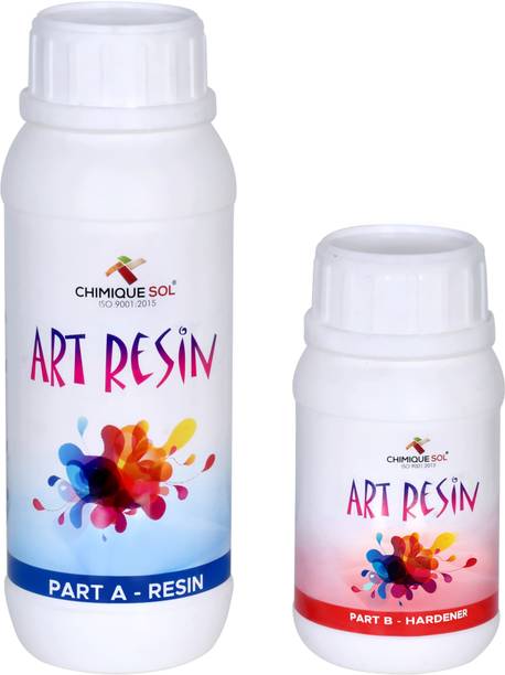 art resin Crystal Clear UV Resistant| Long- Lasting| Smooth Finish| All Surface |Easy to Use Epoxy 750 GRAM