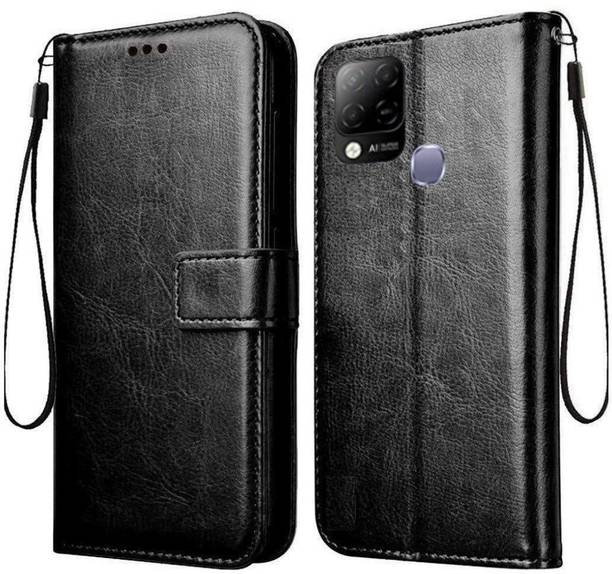 TINGTONG Flip Cover for Infinix Hot 10S