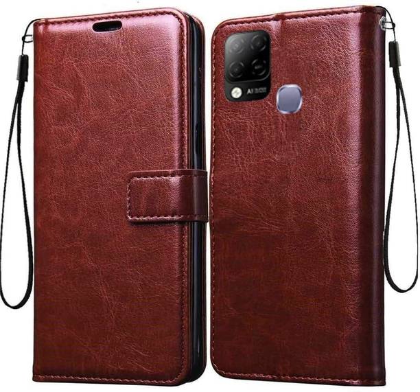 TINGTONG Flip Cover for Infinix Hot 10S