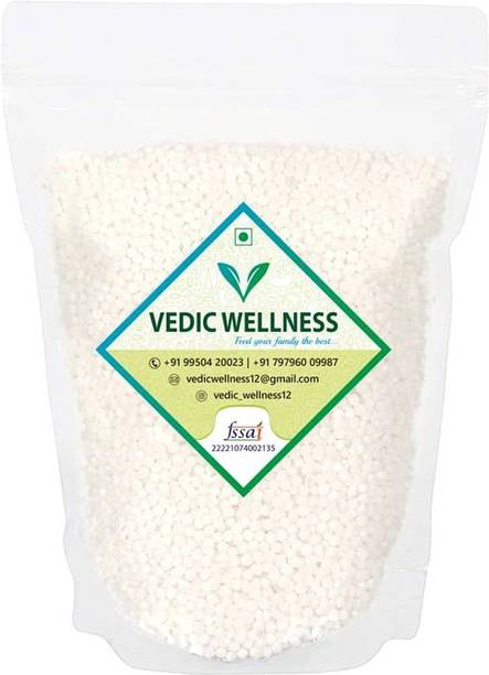 Vedik Wellness Sabudana (Sago) Nylon Crystal | Sabudana for Fry - 400g Sago