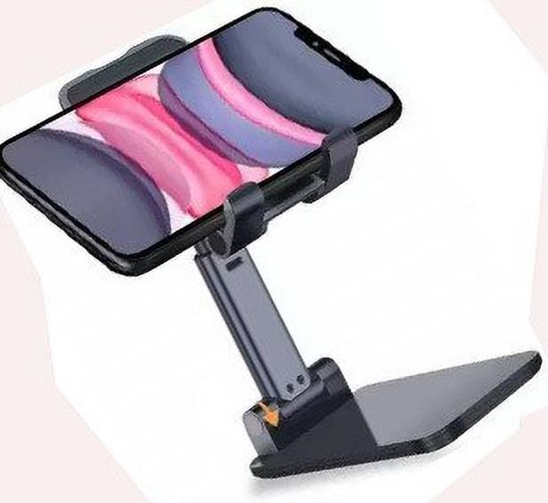 menaso Best Buy Folding Stand Height Adjustable,Material ABS Soft for Study Online Classes, Watching YouTube Videos Movies Lightweight Portable for Use at Tution Office Table Desk Mobile Holder