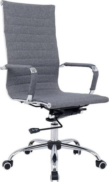 Finch Fox High Back Fabric Conference Executive Office Desk Chair in Black Color Fabric Office Adjustable Arm Chair