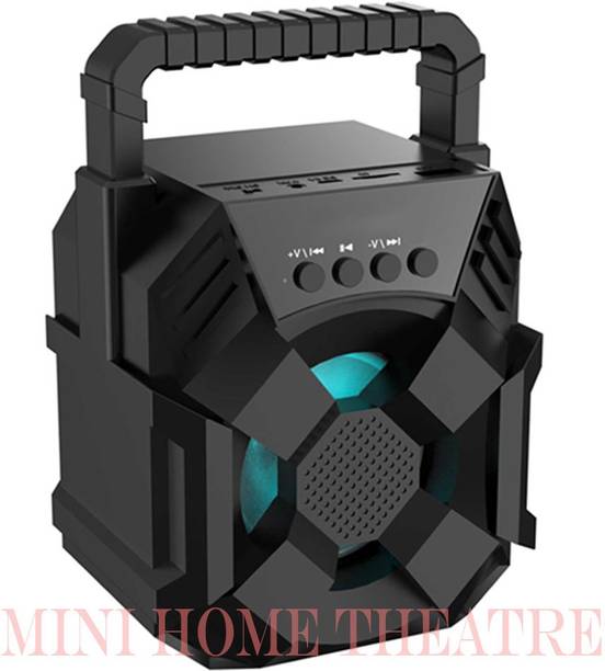 Worricow HOT SALE WS-01|3D Extra Thunder Beat Sound| Small Trolley Speaker Splashproof| Water Resistant| Rock Beat Blast Stereo| Mini Home Theatre| Led Colour Changing Lights |AUX Supported| Wireless Speaker for All mobile tablet 10 W Bluetooth Laptop/Desktop Speaker