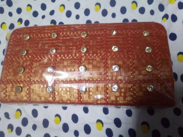 Casual Orange  Clutch  - Mini