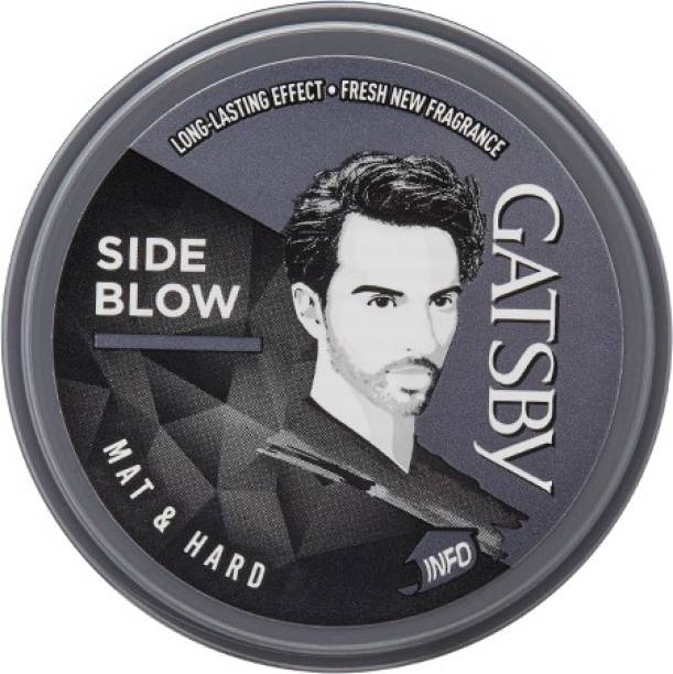 Gatsby Hair Styling Wax - Mat & Hard 75gm | For Side Blow Style | Mat Finish & Hard Hold | Re-Stylable & Easy to Wash Off | Made in Indonesia | Hair Wax