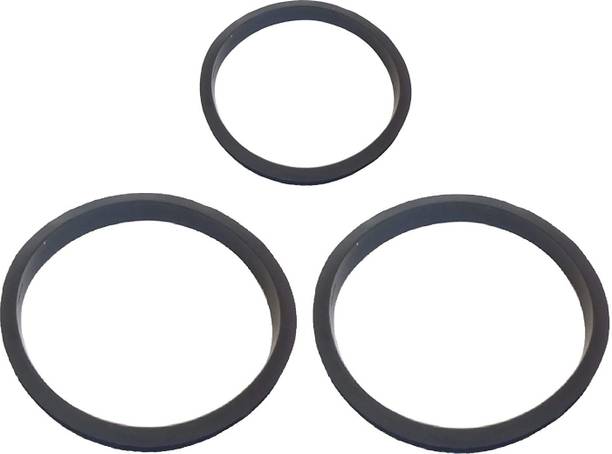 QEMIQ ™ -Gaskets Suitable for "PANASONIC" Mixer Jars (9.8cm, 12.6cm, Black) - 1 Small and 2 Big Mixer Jar Gasket