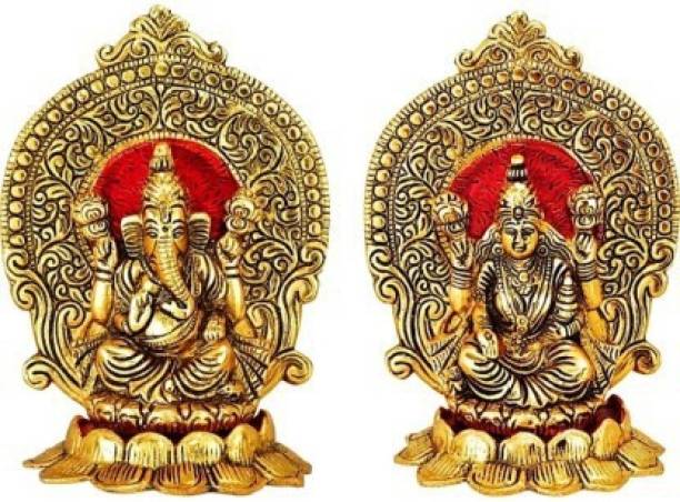 VALUE CRAFTS l Laxmi Ganesh Ji Idol Showpiece DIWALI Decorative Showpiece  -  17.5 cm