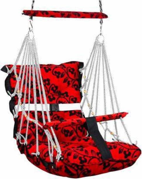 Baby Swing Cotton Swing for Kids Baby's Children Folding and Washable 1-6 Years with Safety Belt Home Garden Jhula for Babies for Indoor Outdoor, Baby Hanging Swing Jhula Swings