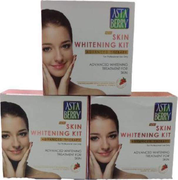 ASTABERRY Skin Whitening Facial Kit with Mulberry Extract and Vitamin E (Pack of #)