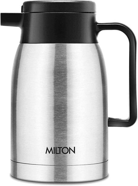 MILTON 0.5 L Stainless Steel Coffee Omega 500 Thermosteel Vacuum Insulated 24 Hours Hot or Cold Carafe, 500 ml, Silver