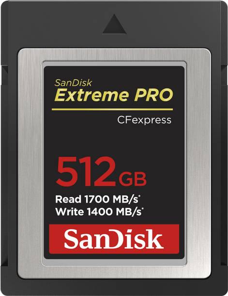SanDisk Extreme Pro Extreme Pro 512 GB Type B UHS Class 3 1500 MB/s  Memory Card Compatible with Camera