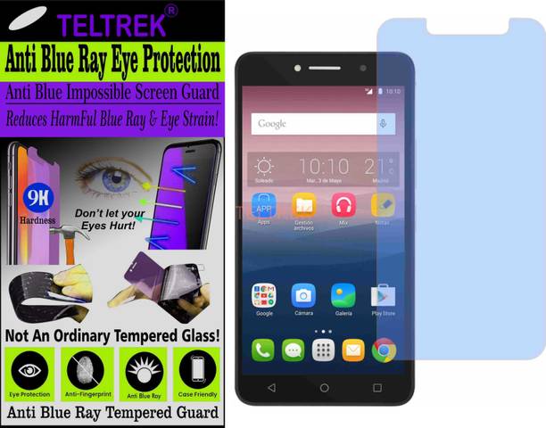 TELTREK Tempered Glass Guard for ALCATEL PIXI 4 (6) (Impossible UV AntiBlue Light)