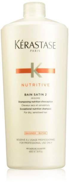 KERASTASE Nutritive Bain Satin 2 Nutrition Shampoo Fo.r Dry and Sensitized Hair 1000ML