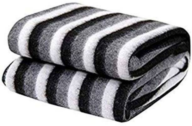 kihome Striped Double Fleece Blanket for  AC Room