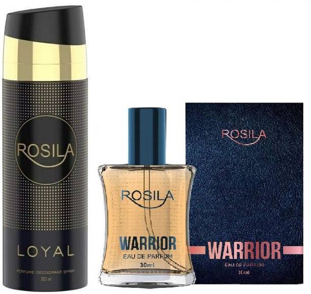 Rosila Loyal Perfume Deodorant Body Spray 200ml(Toxic Free Deo) With Warrior Perfume 30ml (Eau De Parfum) Luxury Scent Long Lasting Fragrance | Ideal Gift for Men & Women