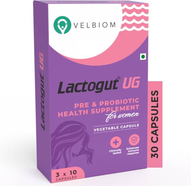 Velbiom Lactogut UG Probiotics|Women Urogential health maintain Probiotic Capsules
