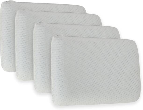 Sleepsia Memory Foam Orthopaedic Pillow Pack of 4 Solid