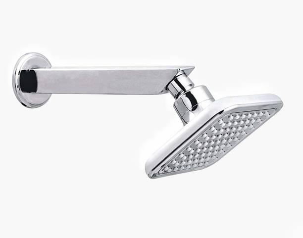 ANMEX 4X4 Premium White ABS Overhead Shower with 9inch SS Square Arm (WHTBACK03) Shower Head