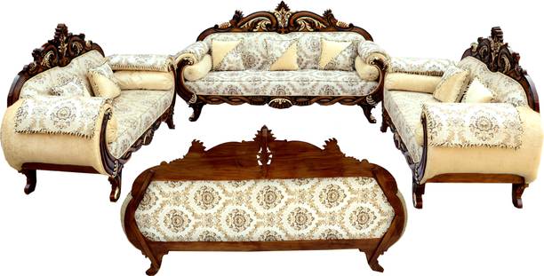 W.S.HANDICRAFTS Sofa set sofa set 3+3+1+1 sofa set for bedroom wooden sofa set for living room wooden sofa set Wooden Sofa Set 3+3+1+1| 8 Seater Sofa Set(Finish Color: Mahogany FinishDelivery condition - Pre-assembled) Fabric 3 + 3 + 1 + 1 Mahogany Finish Sofa Set (Delivery condition - Pre-assembled) Fabric 3 + 2 + 2 Sofa Set