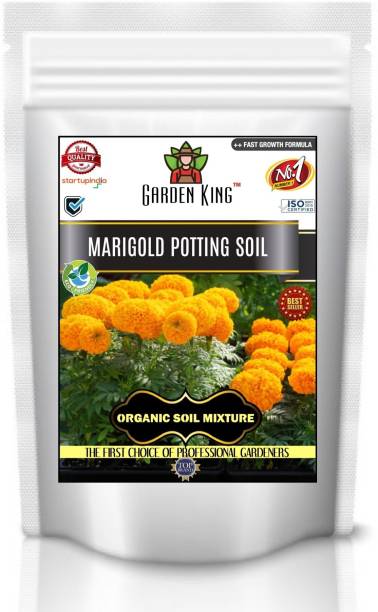 Garden King Marigold Potting Soil, Premium Essential Powerful Organic Soil Mixture with Plant Growth Booster, Charged Micro-organism and ++ Micronutrients Potting Mixture