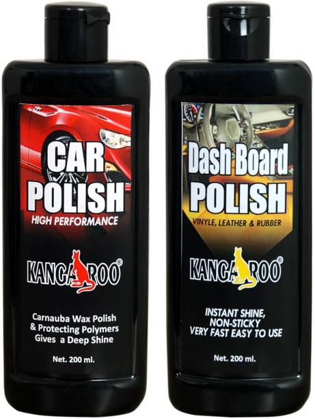 KANGAROO Liquid Car Polish for Dashboard, Exterior, Bumper, Leather