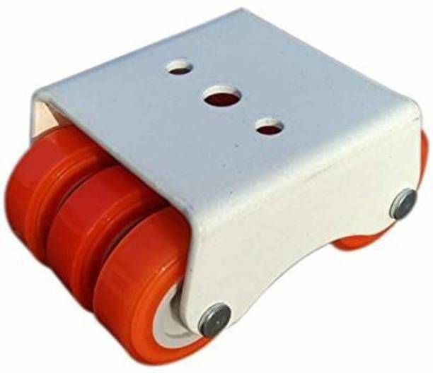Hkey 6 WHEELS NON MOVABLE ORANGE CASTER 4 PC. SET Swivel Furniture Caster (Pack of4) Swivel Furniture Caster