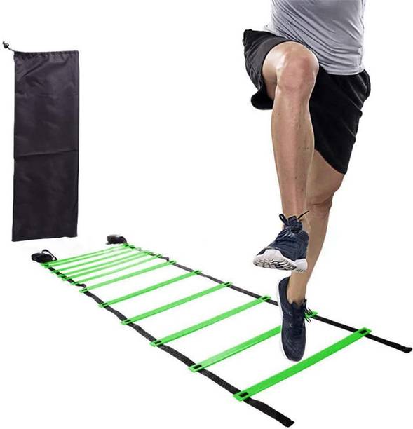 Leosportz Agility Ladder 4meter Speed Training Ladder with 8 Adjustable Rungs, for Soccer, Football, Sports Training - Includes Heavy Duty Carry Bag Speed Ladder