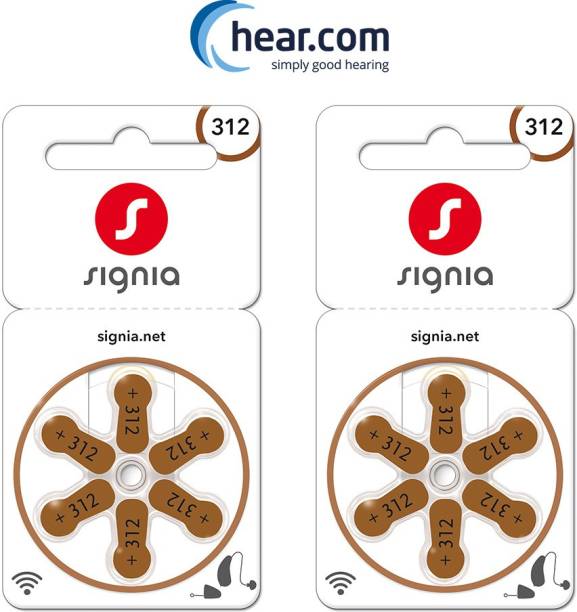 Signia Hearing Aid Battery 312- Pack of 12 Batteries 10966598-Hear.com Stethoscope Case