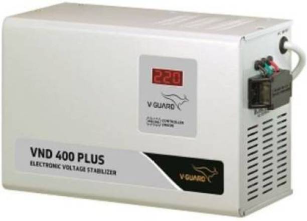 V-Guard VND 400 Plus for Ac Upto 1.5 Ton (150V - 285V) Voltage Stabilizer (Grey) VOLTAGE STABLIZER