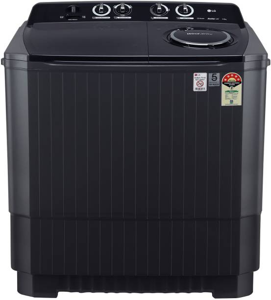 LG 11 kg with Roller Jet Pulsator, Soak and Smart Filter Semi Automatic Top Load Black