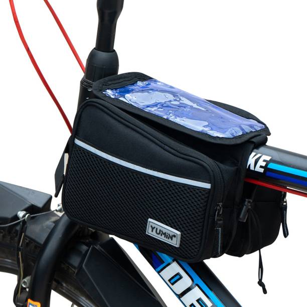 Yumin Polyester Cycle Double Sided Front Frame/Tube Bag with Touch Screen Bicycle Phone Holder