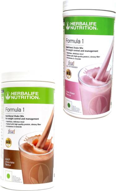 Herbalife Nutrition FORMULA-1 SHAKE CHOCOLATE -500 GM+-ROSE KHEER-500 GM WEIGHT LOSS COMBO Nutrition Drink
