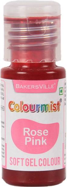 Colourmist Soft Gel Paste Food Color, (Rose Pink), 20g | Edible Gel Colour For Fondant / Dessert / Baking |Rose Pink