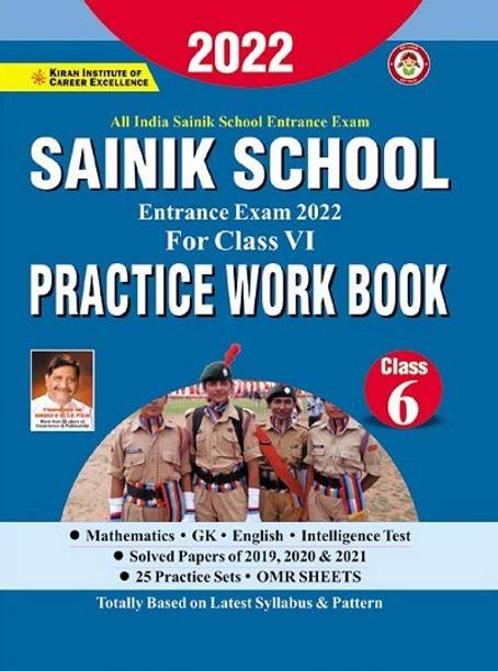 Sainik School Entrance Exam 2022 For Class VI Practice Workbook