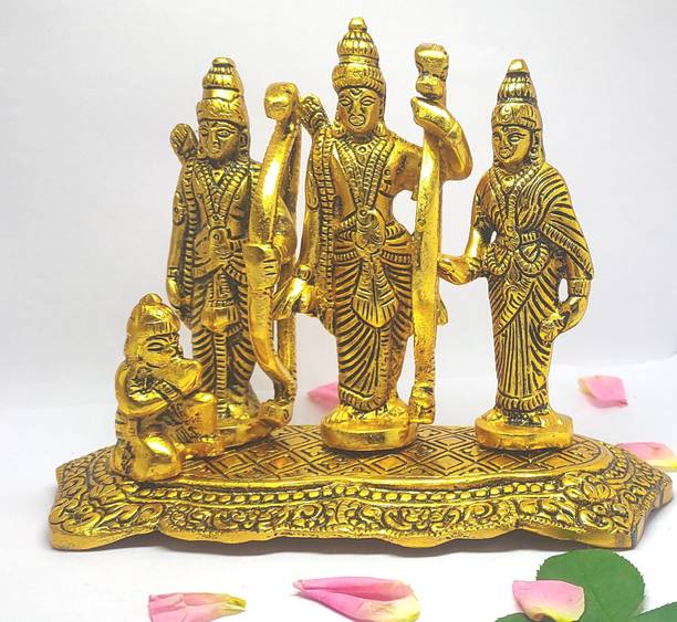 Arik BRASS RAM DARBAR STATUE Decorative Showpiece  -  13.5 cm