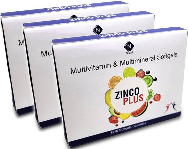 Nukind Zinco Plus Multivitamin And Multimineral Softgels