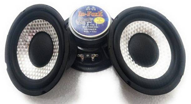 In-Foxe CarSubwoofer-Double silver sparkle 6"inch Sparkle silver woofer audio speaker Subwoofer