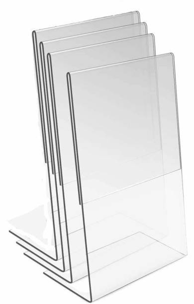 KINJAY A6 Acrylic QR Code Display Stand Paper Holder and Sign Holder Stand 102x148 mm Card Display Stand